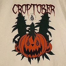 Croptober 2020 Burnt River Farms Cannabis Co Graphic T-Shirt (Front Spot) 2XL