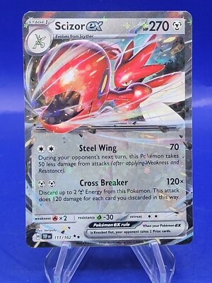 Temporal Forces Pokemon TCG Scizor ex 111/162 Holo Ultra Rare IN HAND