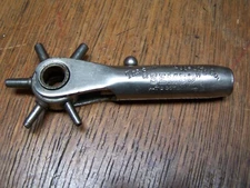 Vintage "SEMCO" LEATHER PUNCH TOOL by "THE SMITH & EGGE MFG. CO." Pat. Oct. 1914