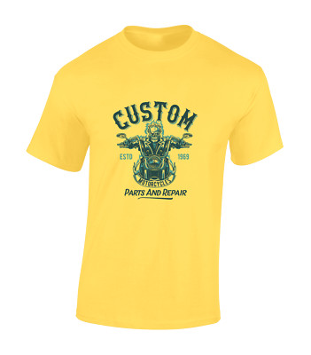 CUSTOM PARTS AND REPAIR HERREN T-SHIRT MOTORRAD BIKER CHOPPER DESIGN GESCHENK TOP