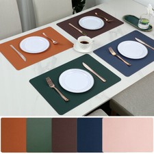 Set 4 Tovagliette In PU-Pelle Loco Bird - Bicolore Marrone/Beige, Lavabili, 43x30 Cm - Foto 9