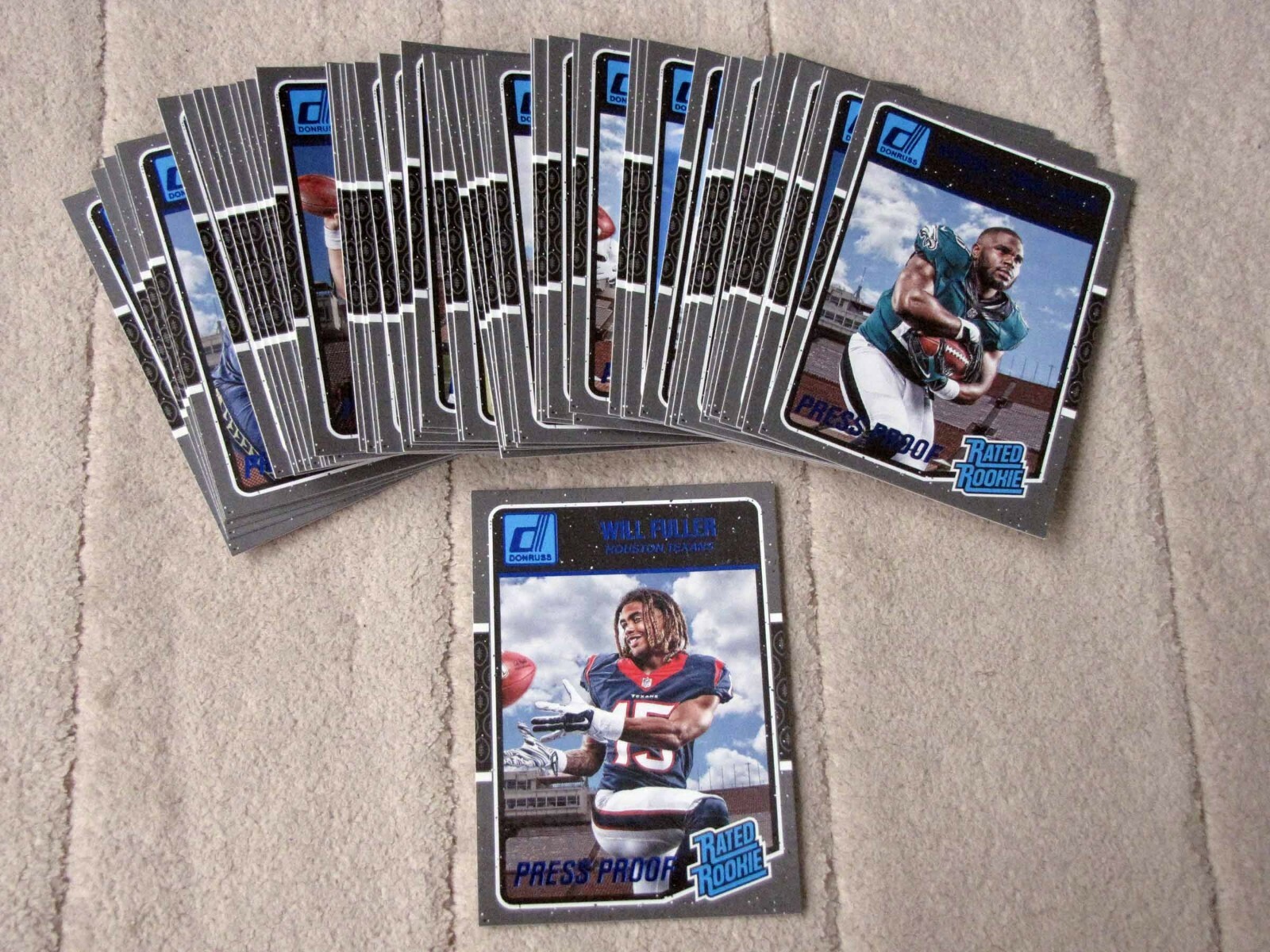 2016 Donruss Football RR RC Rated Rookie Press Proofs Blue (Pick Your Players)
