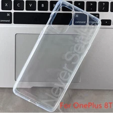 Transparent Back Case For OnePlus 8/8 Pro/8T Original Slim Shockproof Cover