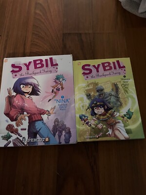 Sybil the Backpack Fairy #1 and 4, graphic novels -2 books, princess nina