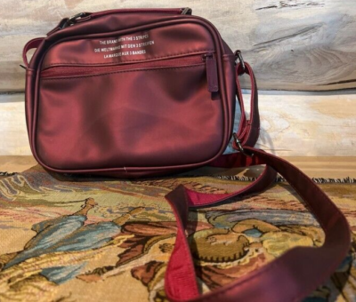 Adidas x Issey Miyake Mini Messenger Bag 3D Burgundy Red Trefoil