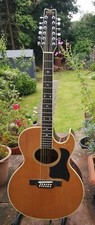 80s Washburn Tanglewood 12 String Florentine Electro Acoustic Guitar Japan +case