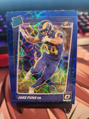 2021 Panini Donruss Optic - Jake Funk Rated Rookie BLUE SCOPE SP #295 -RAMS