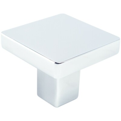 Berenson Contemporary Advantage One Square Knob Polished Chrome 1.125 inch