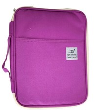 Large Zipper PURPLE Artist Bag - Organize Your Craft Pen Paint Brush Pencil SALE