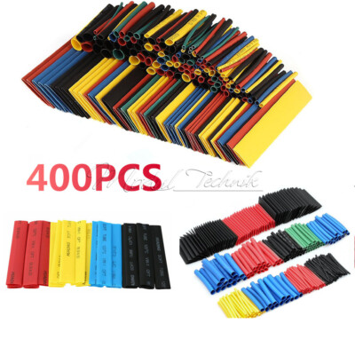 400PCS Shrink Tubing Assorted 2:1 Insulation Heat Shrink Tube Sleeve Wrap Wire