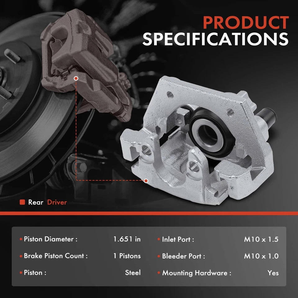 Pinza de freno trasera del lado del conductor con soporte para BMW X5 2002-2006 4,4 L 4,6 L 4,8 L Foto 2 de 4