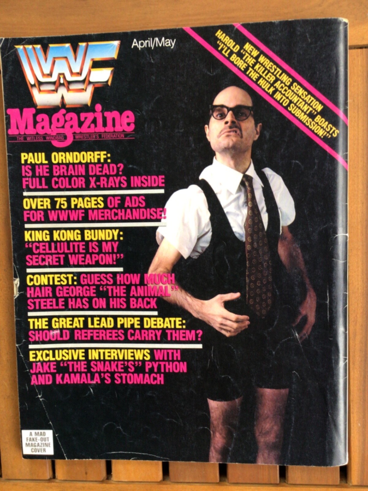 Vintage MAD MAGAZINE Super Special WRESTLING #80 WWF WWE March 1992 HULK HOGAN
