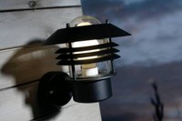 Wandleuchte Vejers Nordlux Schwarz E27 Glass IP54 Aussenleuchte AußEnwandleuchte