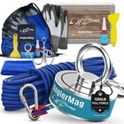 1250 lbs Magnet Fishing Kit AnglerMag Double Sided Magnetic Fishing Kit