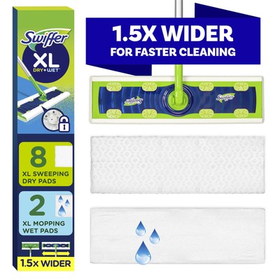 Sweeper Dry + Wet XL Sweeping Kit (1 Sweeper, 8 Dry Cloths, 2 Wet Cloths)