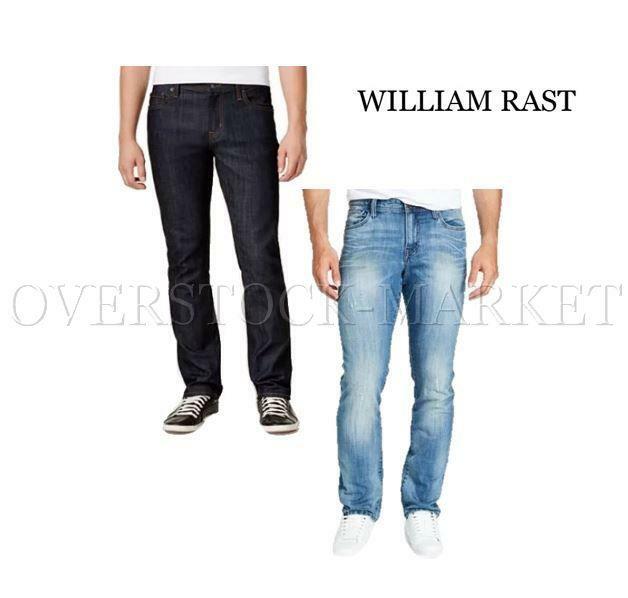 NEW! MEN'S WILLIAM RAST DEAN FREEDOM STRETCH SLIM STRAIGHT LEG JEAN! VARIETY