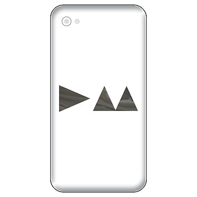 4 Aufkleber Tattoo 5cm chrom Delta Handy Smartphone Auto Deko Folie Depeche Mode