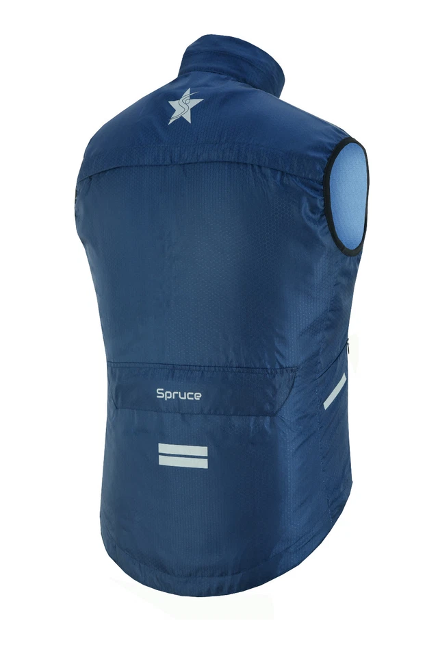 Unisex Cycling Gilet Hooded Vest Shower proof windbreaker  Bike Jacket running - Image 4 of 4