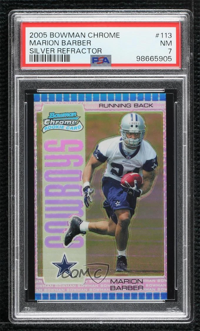 Marion Barber III Bowman Chrome #113 Silver Refractor