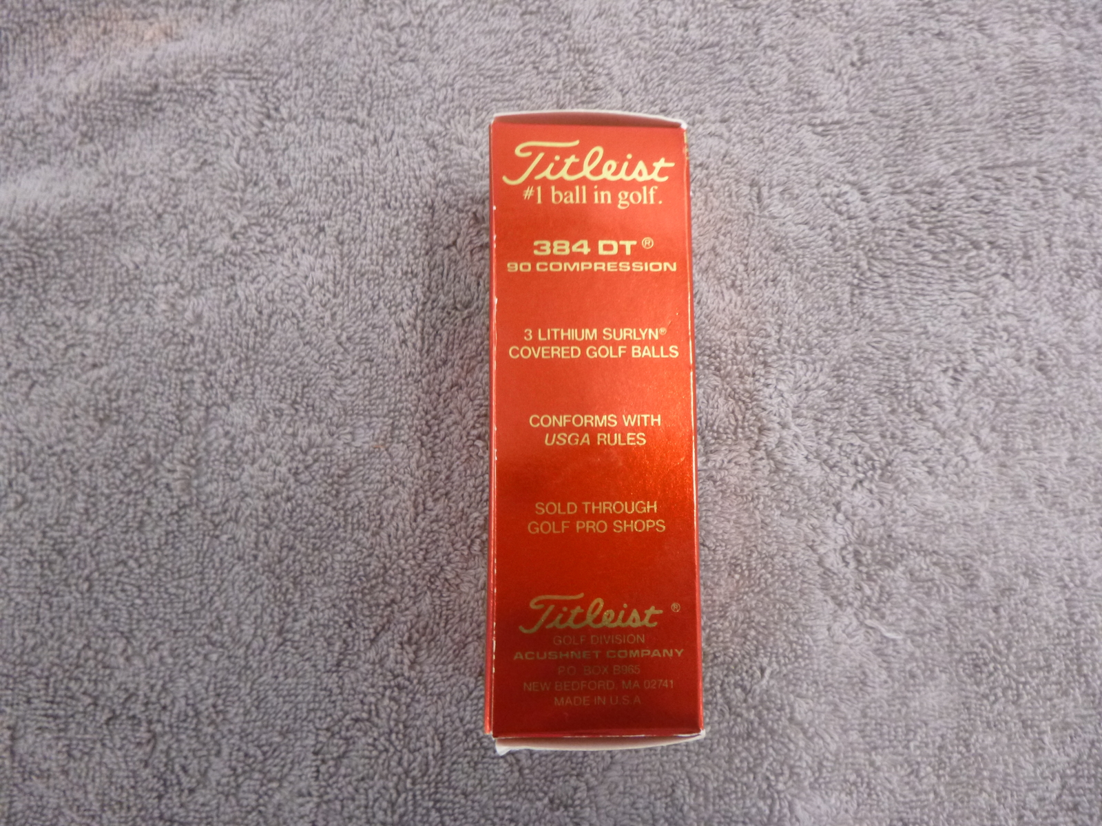 Manchon De 3 Balles De Golf Titleist 384 – Tour Preferred, Compression 100, Neuves