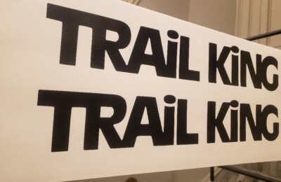 Trail King Trailers decals Stickers x2 White or black Decal flatbed lowboy