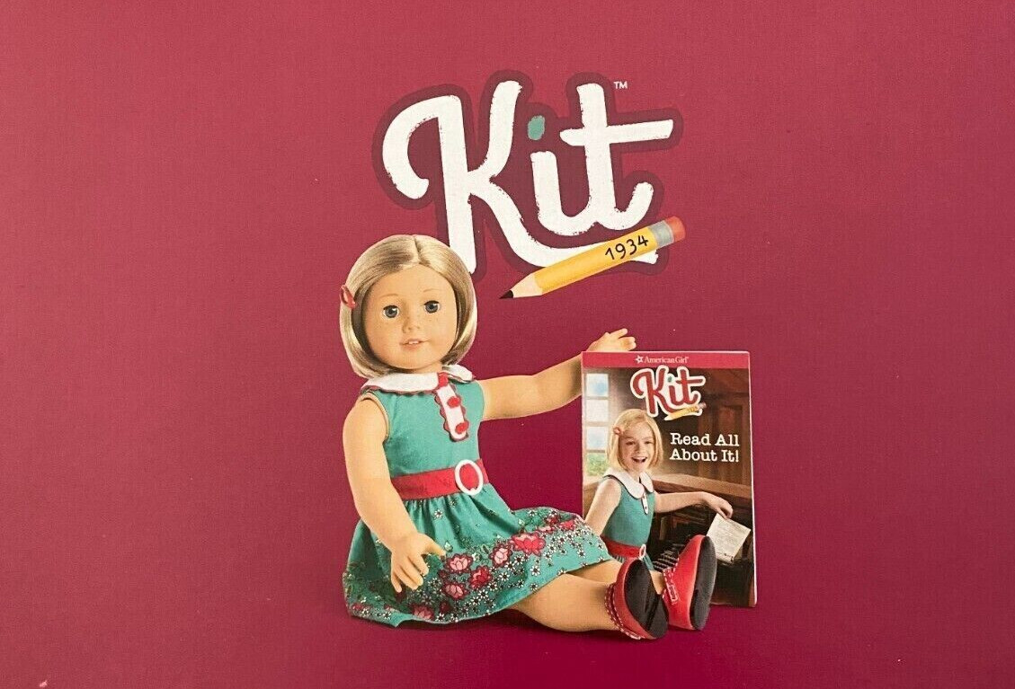 American Girl Kit Kittredge Doll in Box + Book & Meet Outfit NEVER REMOVED NEW