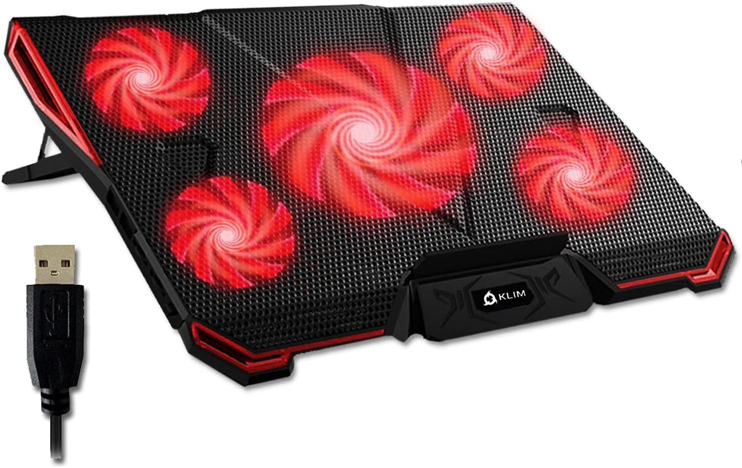 Base Raffreddamento Laptop 5 Ventole Gaming PS5 PS4 Xbox Cooling Pad Blu