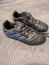Adidas Goletto VII FG Junior Soccer Cleats FV2894 - Black, Royal Blue Size 5.5