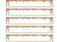 5 packs of Large Confetti Labels Magnetic Accents by Teacher Created Resources