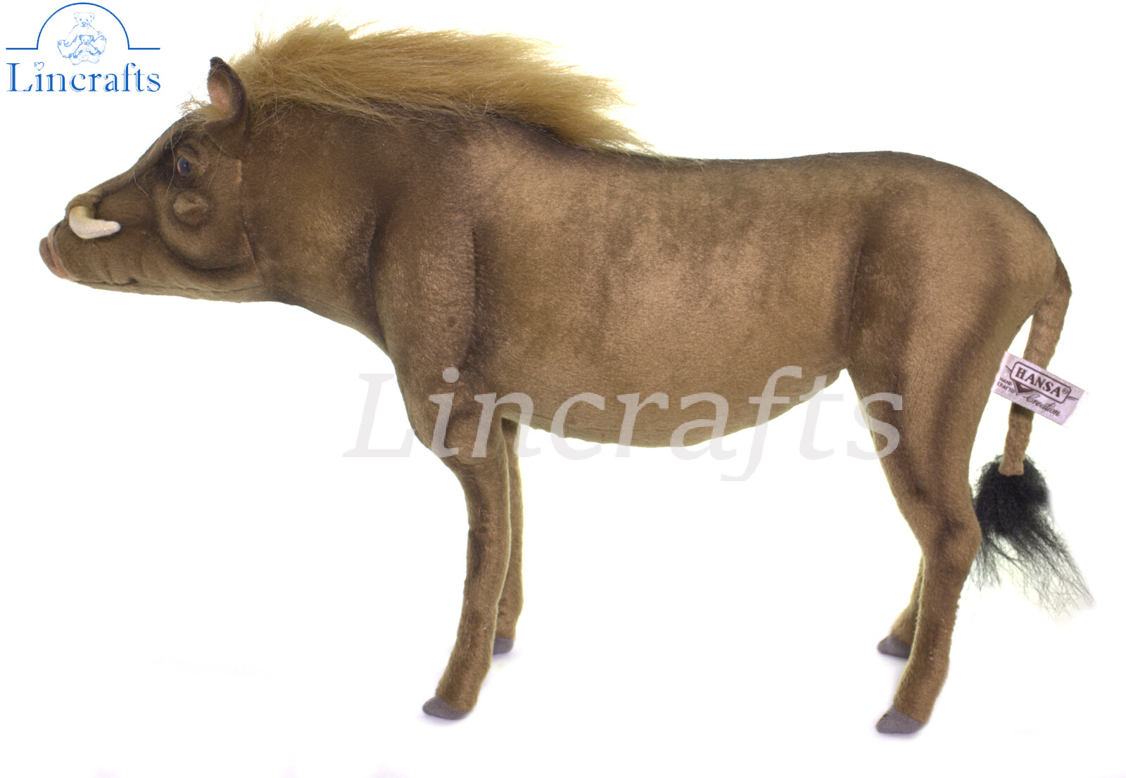 Hansa Warthog 8134 Plush Soft Toy Sold by Lincrafts UK Est 1993