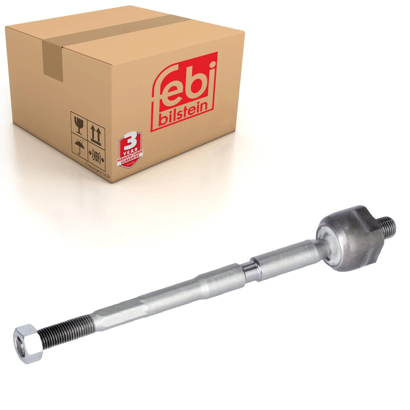 FEBI BILSTEIN 180057 Inner Tie Rod Front Right Left 240mm Length Fits Fiat 500 - Image 3