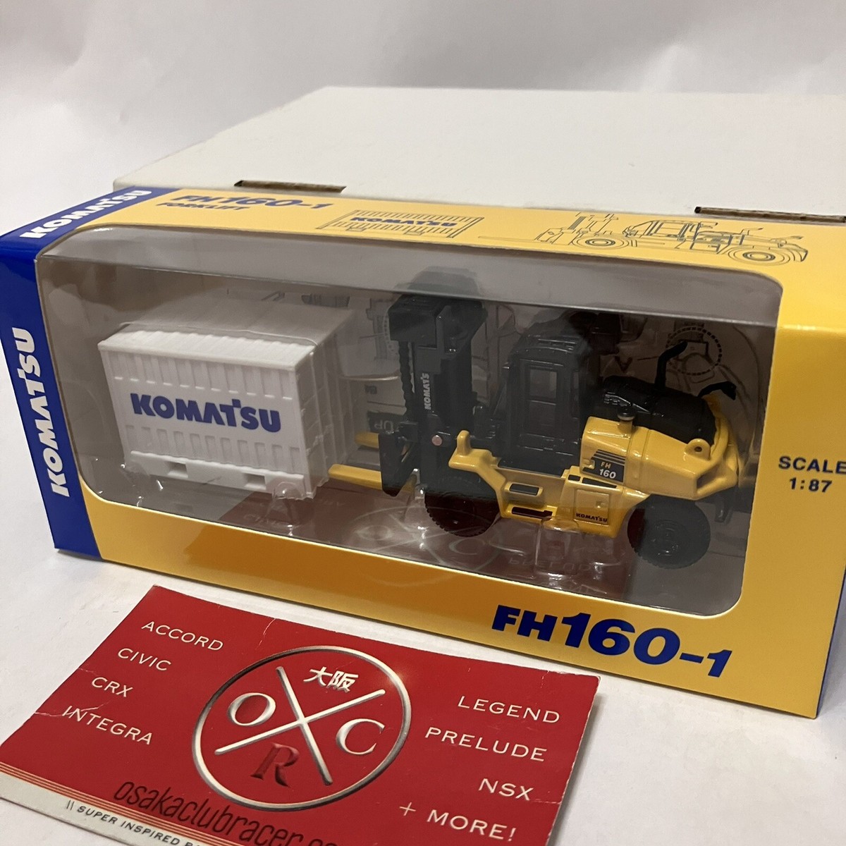 コマツ FH160-1 ミニチュア 1:87 Amazon.co.jp: 現品限り KOMATSU 1/87 ミニチュア FH160-1