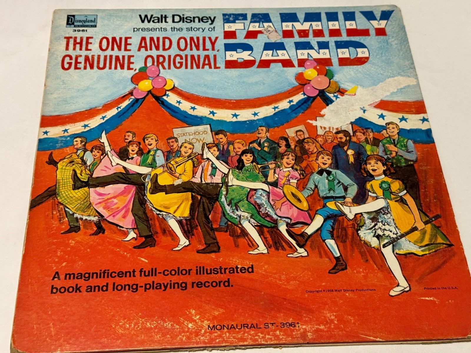 The One and Only, Genuine, Original Family Band LP.  1968 Walt Disney Production