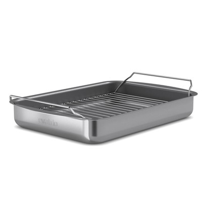 Eva Solo Bräter Professionell mit Rost, Alu, Antihaftbeschichtung, Grey, 35x25cm