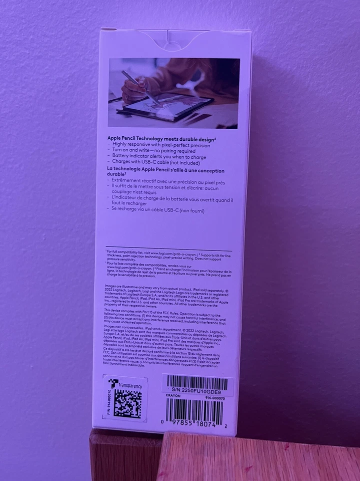 LOGITECH Crayon Digital Pencil for iPad | Newest Model - NEW - Image 3 of 4