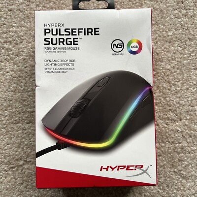 HyperX Pulsefire Surge (HXMC002B) kabelgebundene RGB-Gaming-Maus (neu & versiegelt)
