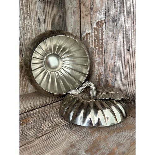 White Barn Bath and Body Works Silver Pumpkin Container Fall Decor - Picture 3 of 4