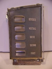 1964 65 Chrysler Imperial Crown Pushbutton Automatic Shifter Bezel Oem 2426199 1964 65 Chrysler Imperial Crown Pushbutton Automatic Shifter Bezel Oem 2426199