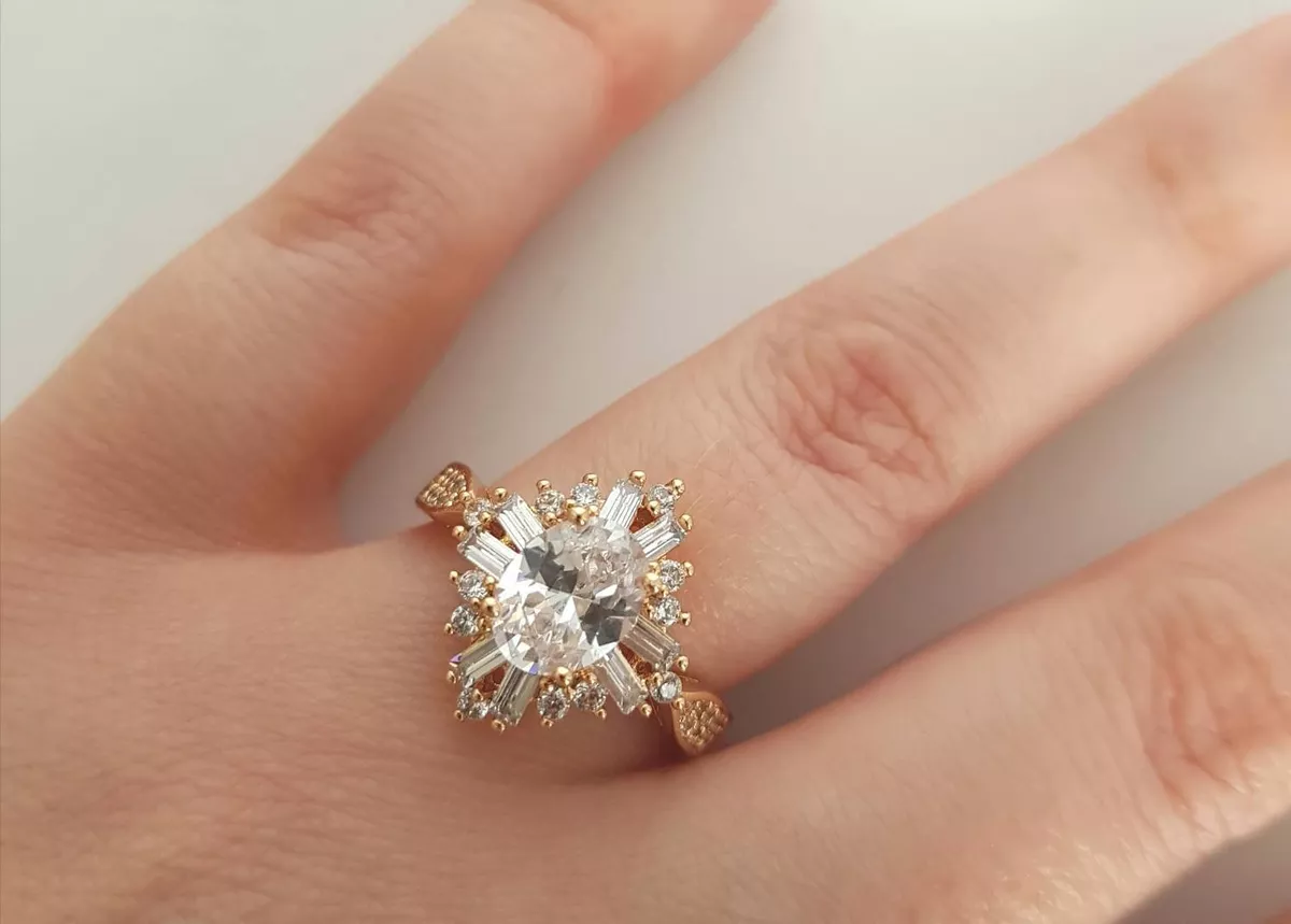 Art deco hotsell starburst ring