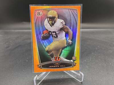 Jeremy Hill 2014 Bowman Rainbow Orange #28 /299 LSU Bengals RC Rookie