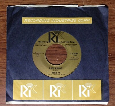 Vintage Ruby Wright 45 RPM Records Each Sold Separately