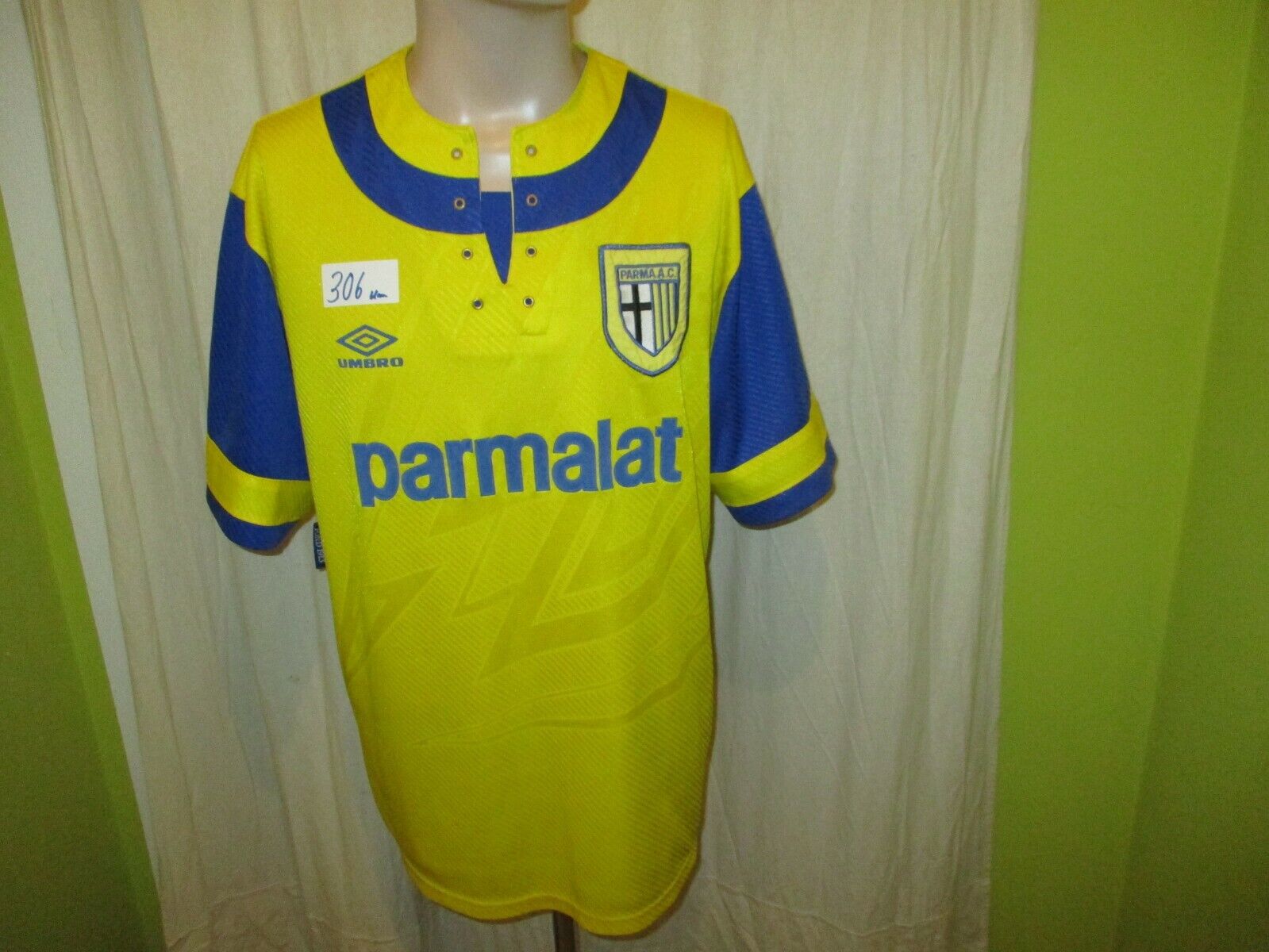 Details zu  Parma AC,FC Parma Original umbro Auswärts Trikot 1993-1995 "parmalat" Gr.XL TOP 2022 billig