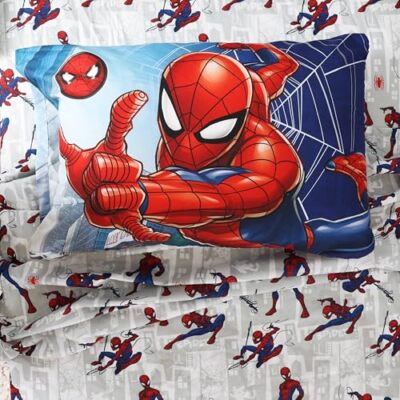 Marvel Spider-Man Multicolor Bedding Sheet Set 5 Pcs Kids Full Bed