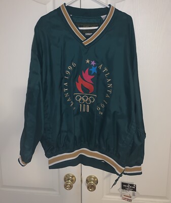Atlanta 1996 Olympics Games Collection by Starter Pullover Jacket SZ L Teflon