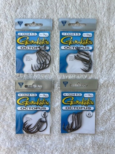 Gamakatsu Octopus Hooks - Glow Finish Fishing Hooks For Saltwater & Bait Fishing