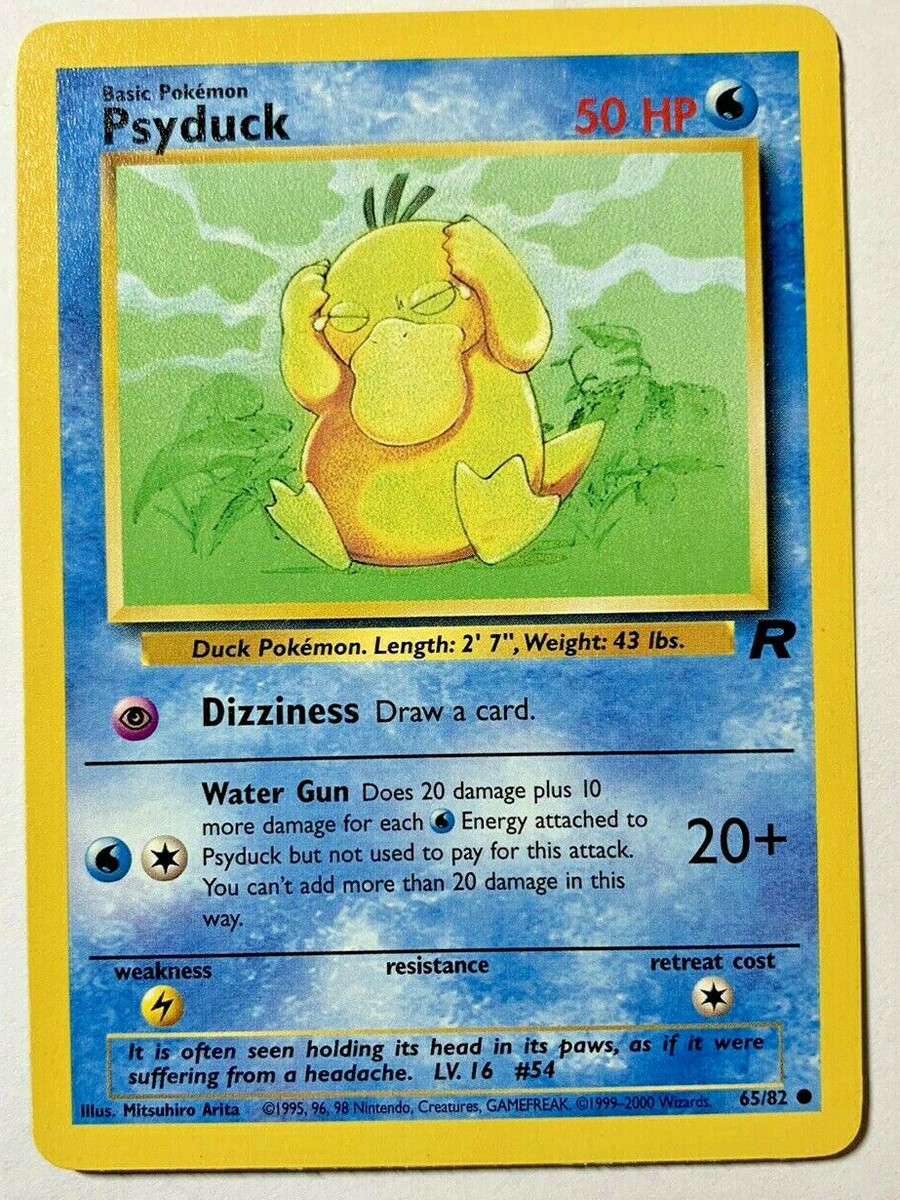 PSYDUCK - Team Rocket Set - 65/82 - Common - Pokemon Card