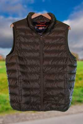 Hawk and Co Sport Performance Down Puffer Vest Olive Greeen Men's Size M