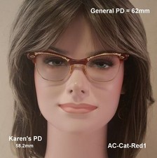 ART CRAFT Cat Eye True Vintage/Antique Eyeglasses and Case