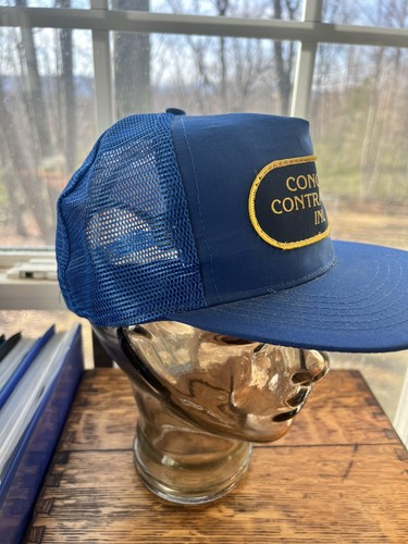 Sombrero de camioneros Snapback vintage de los años 80 - Concrete Contractors Inc. - Imagen 4 de 9