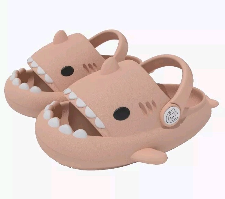 SAOLA ChayChax Pink Cloud Shark Slides Pantofole da Doccia Antiscivolo Suola Spessa Taglia 7 71 2